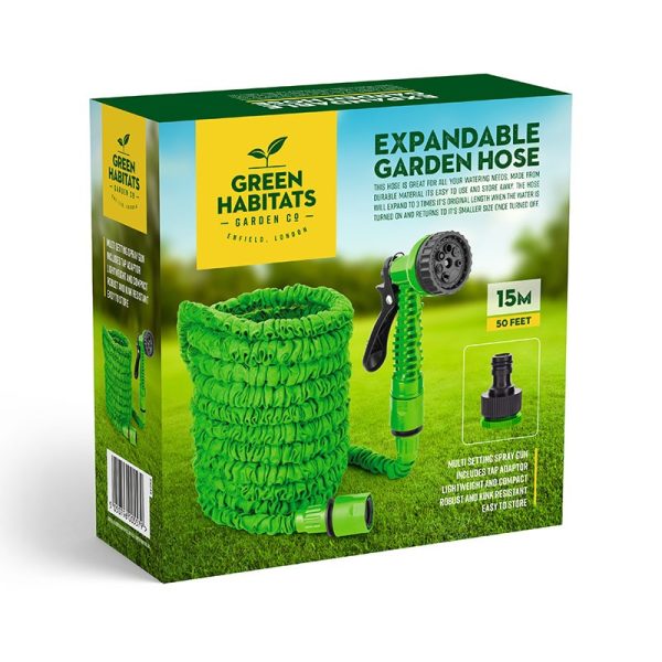 GREEN HABITATS 50FT EXPANDABLE SPRAY GUN GREEN