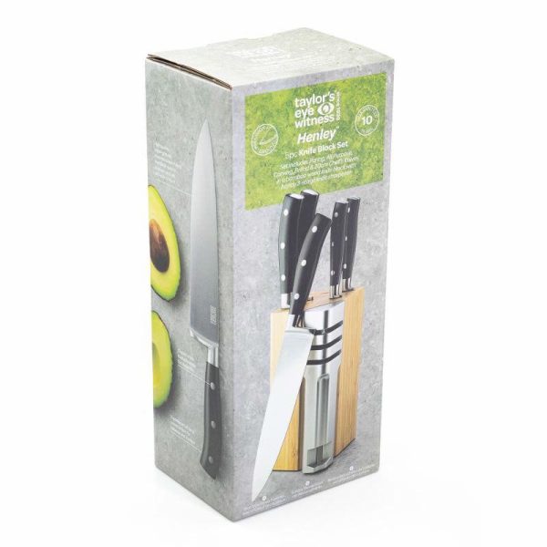 TAYLORS EYE KNIFE BLOCKSET BAMBOO 5PCS