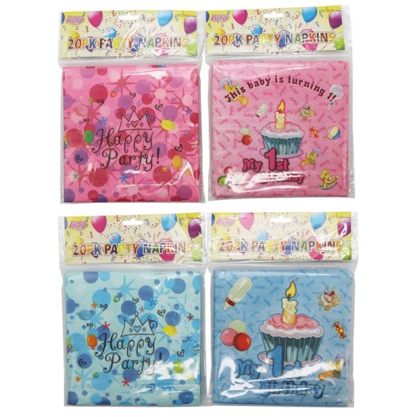 RYSONS PARTY NAPKINS PACK OF 20