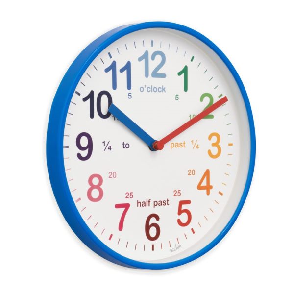 ACCTIM WICKFORD KIDS WALL CLOCK BLUE