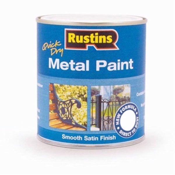 RUSTINS METAL PAINT WHITE 500ML