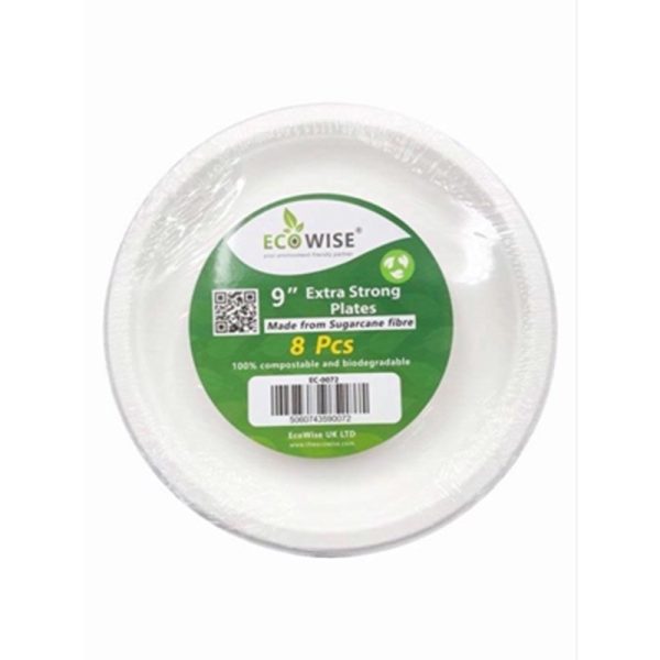 ECO WISE PLATES 9IN 8 XTRA STRONG