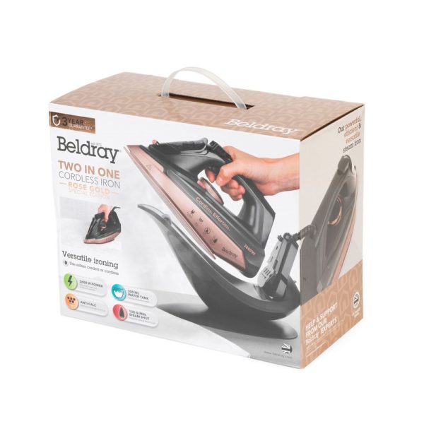 BELDRAY STEAM IRON ROSE GOLD