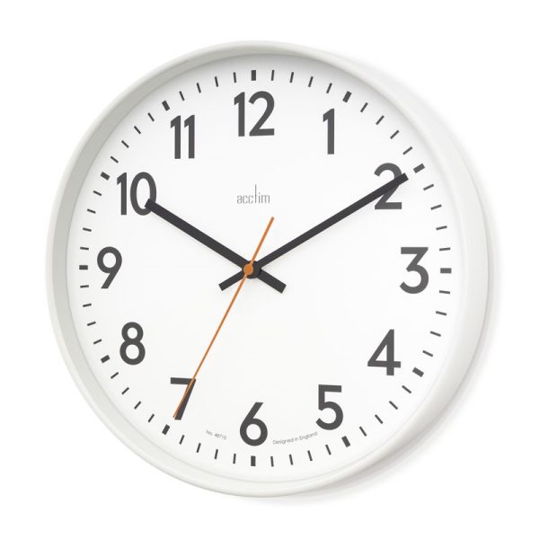 ACCTIM HUGO WALL CLOCK WHITE