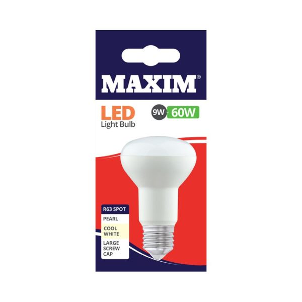 MAXIM LED R63 ES 60W C/W PACK OF 10