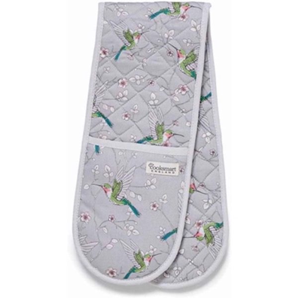 COOKSMART DOUBLE OVEN GLOVE HUMMINGBIRDS