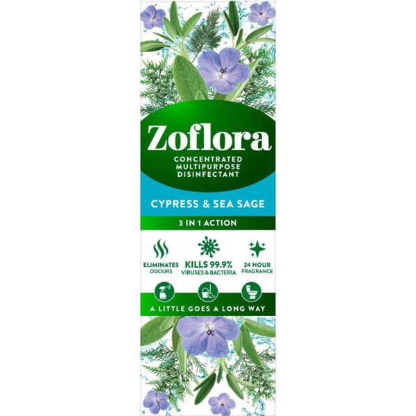 ZOFLORA CYPRESS & SEA SAGE 250ML PACK OF 6