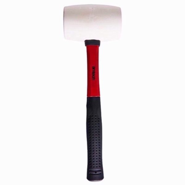 AMTECH RUBBER MALLET WHITE FIBERGLASS SHAFT