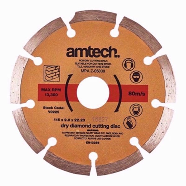 AMTECH CUTTING DISC DIAMOND 115MM