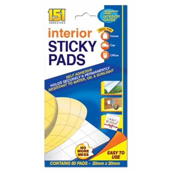 151 PADS INTERIOR STICKY 80S