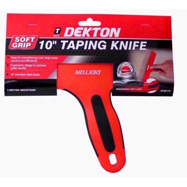 DEKTON TAPING KNIFE SOFT GRIP 250MM