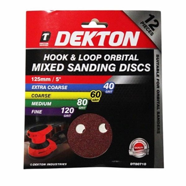 DEKTON HOOK&LOOP ORIBTAL MIXED SANDPAPER