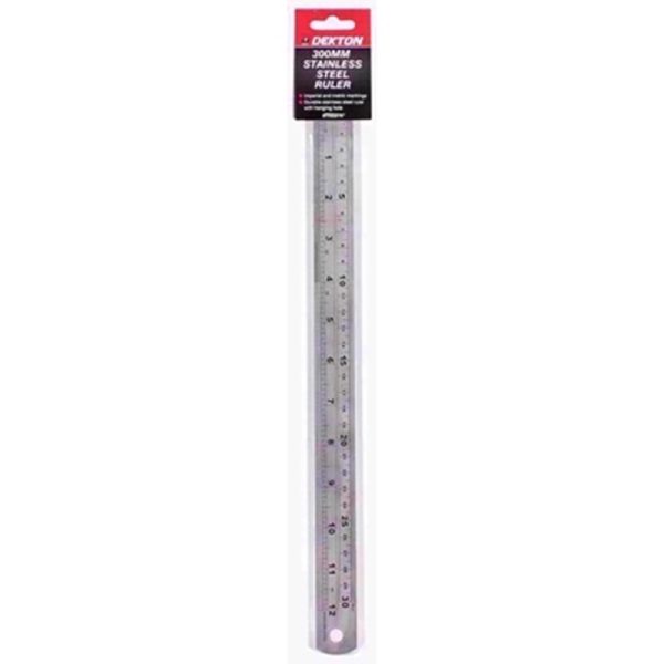 DEKTON STAINLESS STEEL RULER 300MM