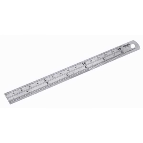 ROLSON STAINLESS STEEL RULER 150MM