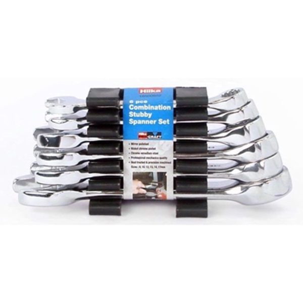 HILKA COMBI STUBBY SPANNER SET METRIC 6PC