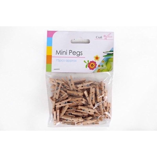 SIL CRAFT MINI PEGS NATURAL