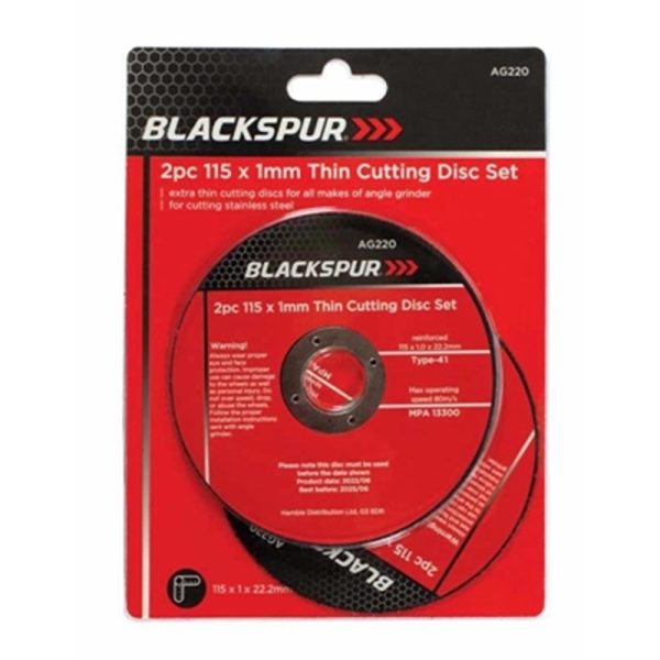 BLACKSPUR 2PC THIN CUTTING DISC SET