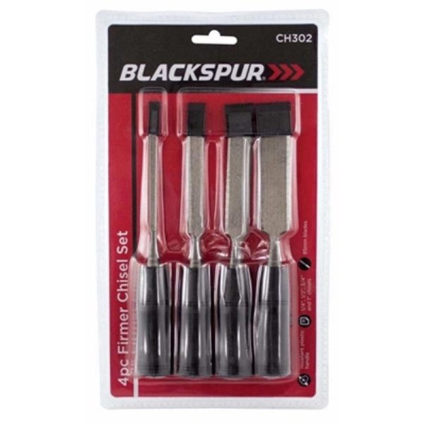 BLACKSPUR 4PCE FIRMER CHISEL SET