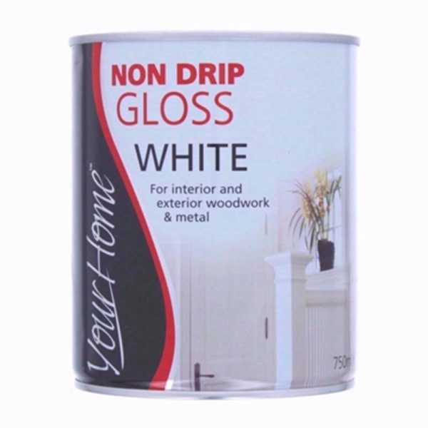 VFM NON DRIP GLOSS PAINT WHT 750ML