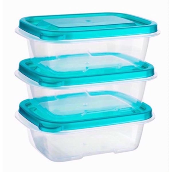 SOZALI 3 RECTANGULAR CONTAINERS 270ML