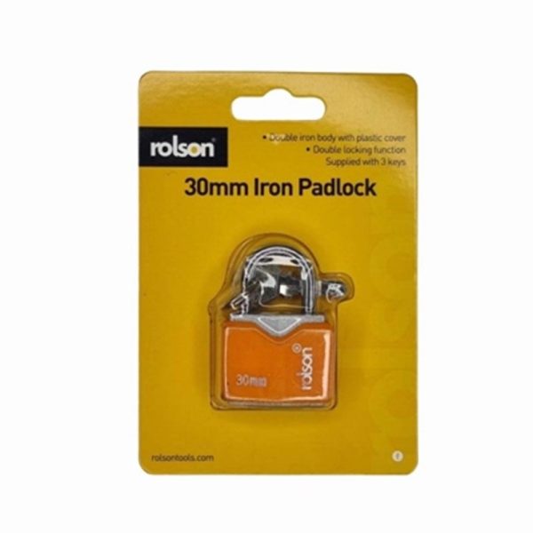 ROLSON IRON PADLOCK 30MM