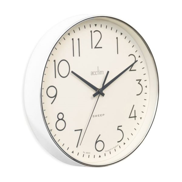 ACCTIM EARL WALL CLOCK CHROME