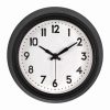 PREMIER WALL CLOCK BLACK METAL