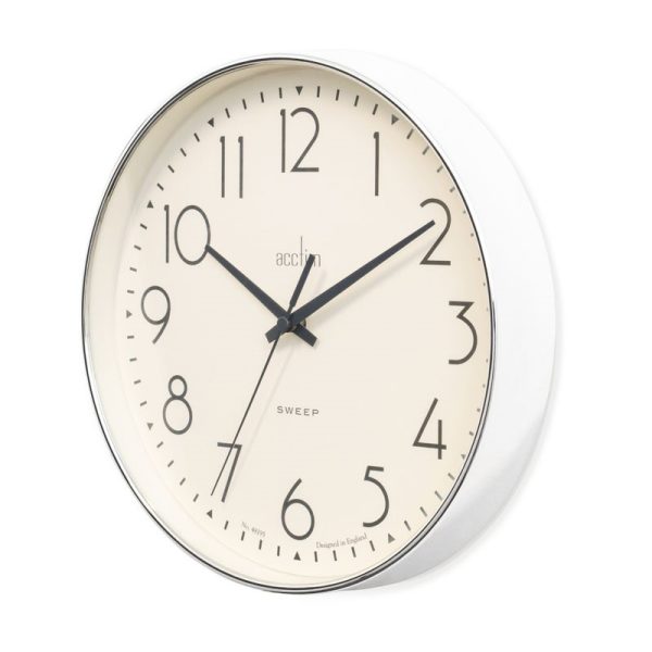 ACCTIM EARL WALL CLOCK CHROME