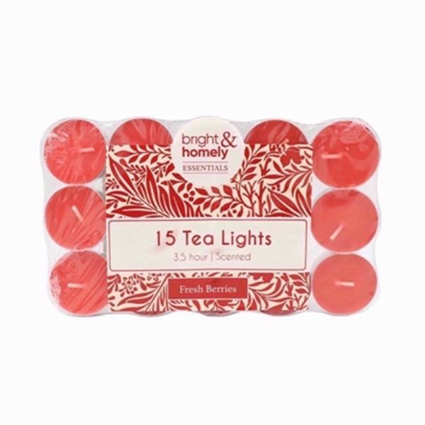 BRIGHT AND HOMELY SCENTED TEALIGHTS 15PCE