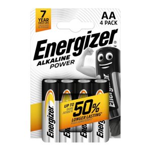 ENERGIZER AA ALKALINE POWER PACK OF 4