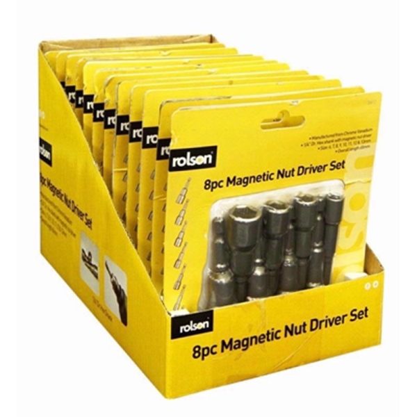 ROLSON MAGNETIC NUT DRIVER 8PC