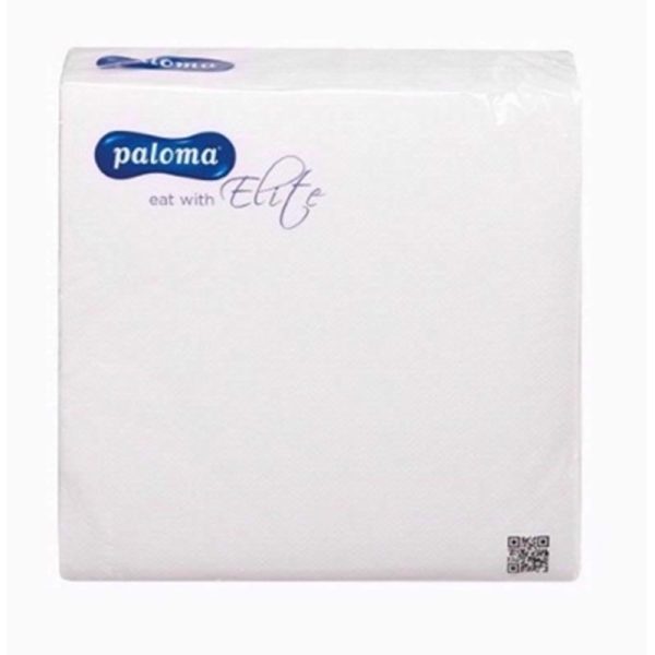 PALOMA 2PLY WHITE 50 NAPKINS 40X40CM