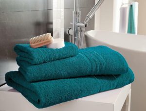 HAMPTON BATH TOWEL TEAL PACK OF 4 70X120