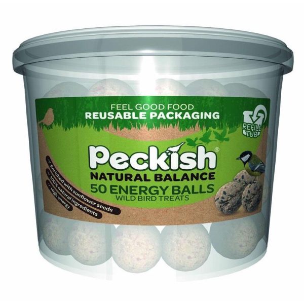 PECKISH NATURAL BALANCE ENERGY BALLS 50 TUB