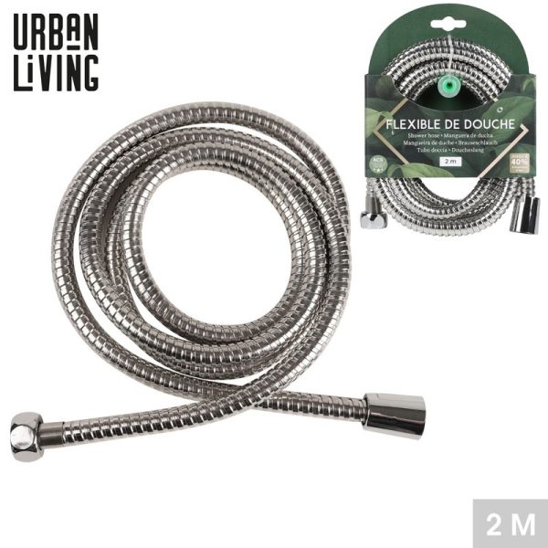 URBAN LIVING FLEXIBLE SHOWER HOSE 2M