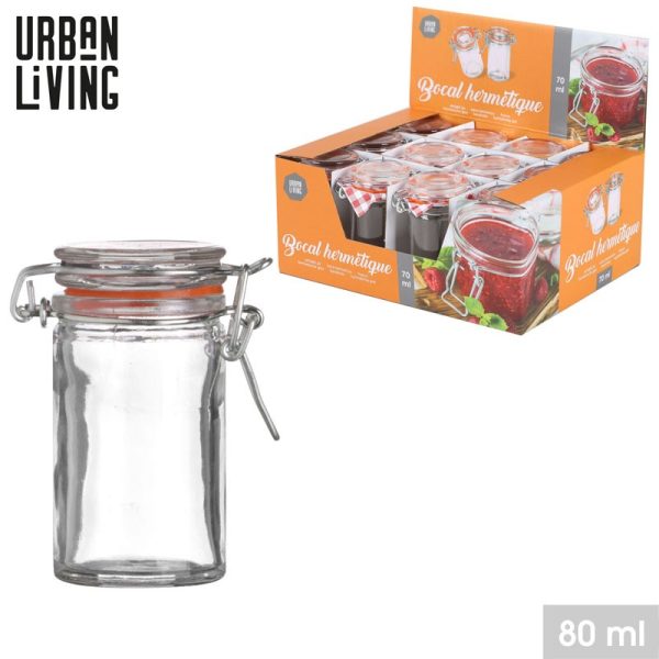 URBAN LIVING VICHY GLASS COSERVATION SPICE JAR