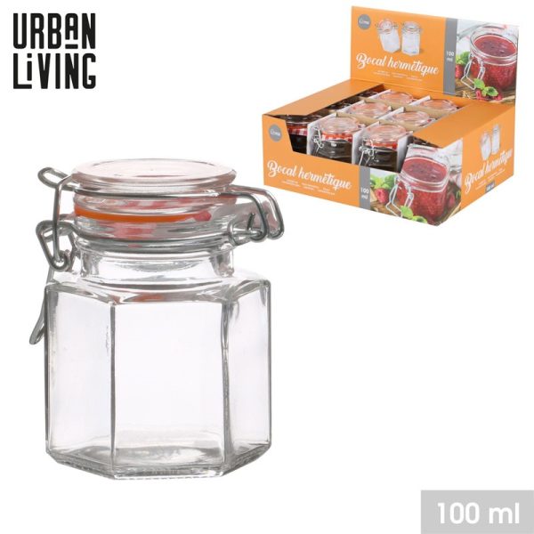 URBAN LIVING VICHY GLASS COSERVATION SPICE JAR 100ML