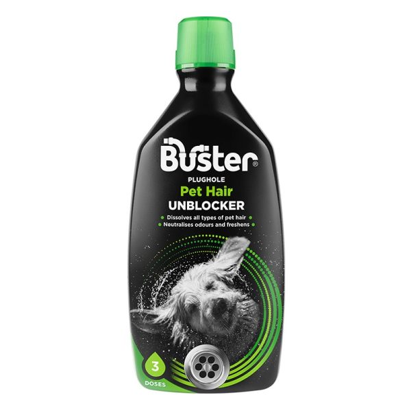 BUSTER PET HAIR UNBLOCKER 3 DOSES 900ML PACK OF 6