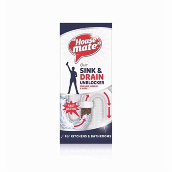 HOUSE MATE SINK & DRAIN UNBLOCKER 500ML EACH