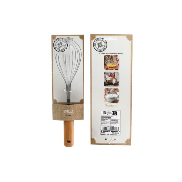 WHISK WOODEN HANDLE