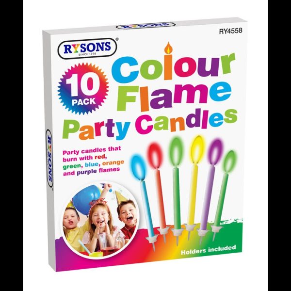 COLOUR FLAME PARTY PACK OF 10