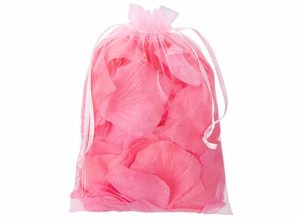 PETALS FABRIC PINK DECORATIVE IN ORGANZA BAG