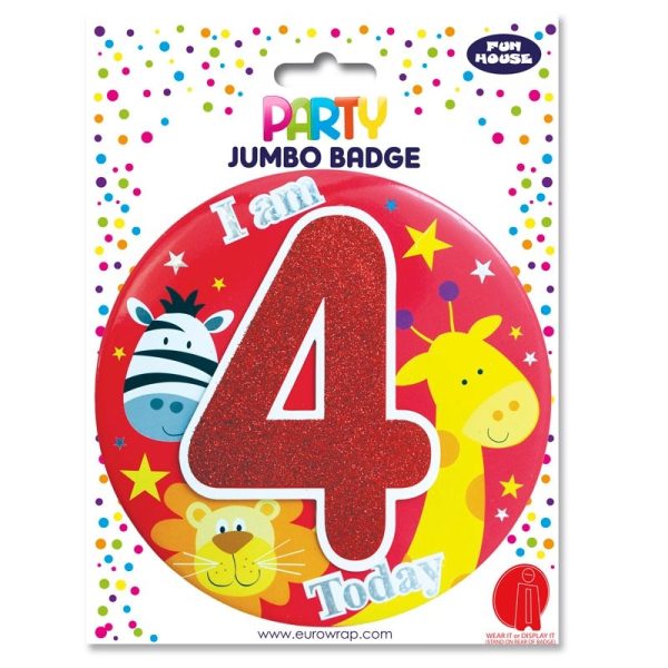 EUROWRAP GIANT BIRTHDAY BADGE 4