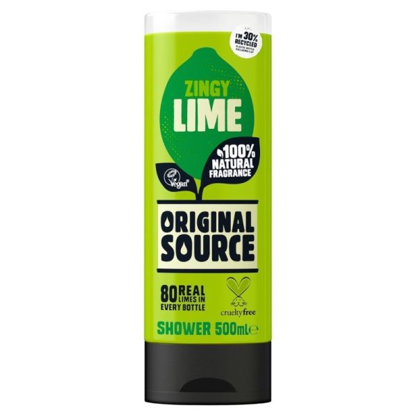 ORIGINAL SOURCE SHOWER GEL ZINGY LIME 500ML PK6