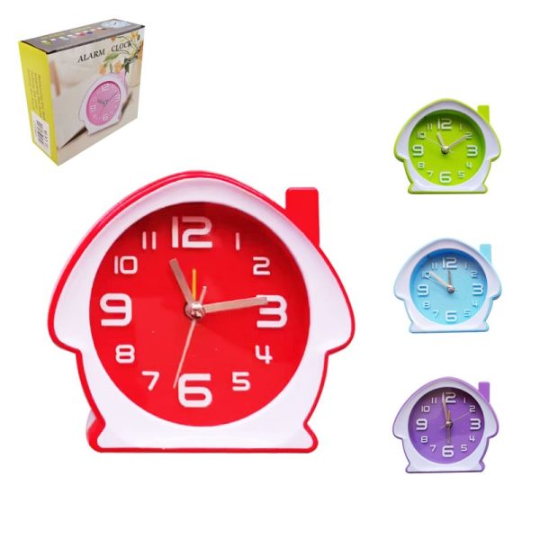 ADORN ALARM CLOCK WITH LIGHT 10.5CM HOUSE