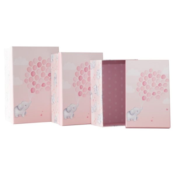 GIFT BOXES BABY ROSE SET 3