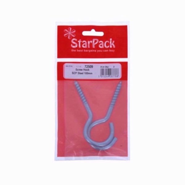 STARPACK SCREW HOOK S BZP S 100MM