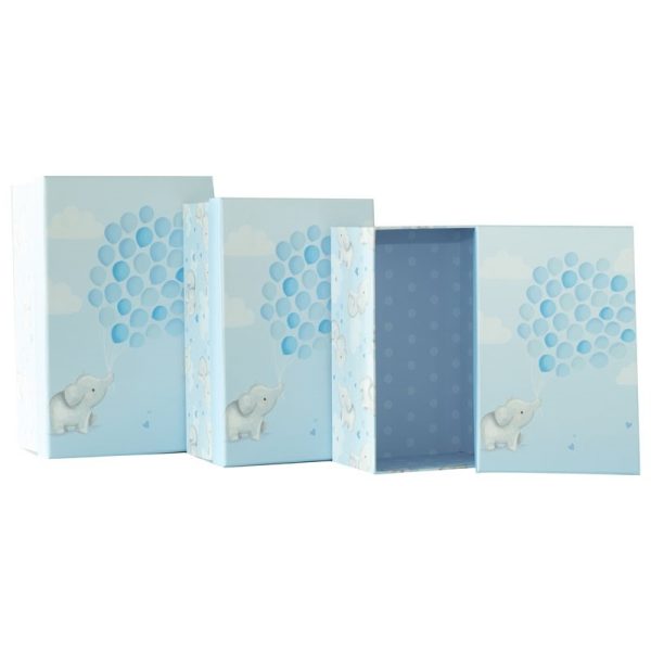 GIFT BOXES BABY BLUE SET 3