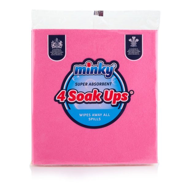 MINKY BRITES SUPER ABSOBENT SOAK UP 4PC