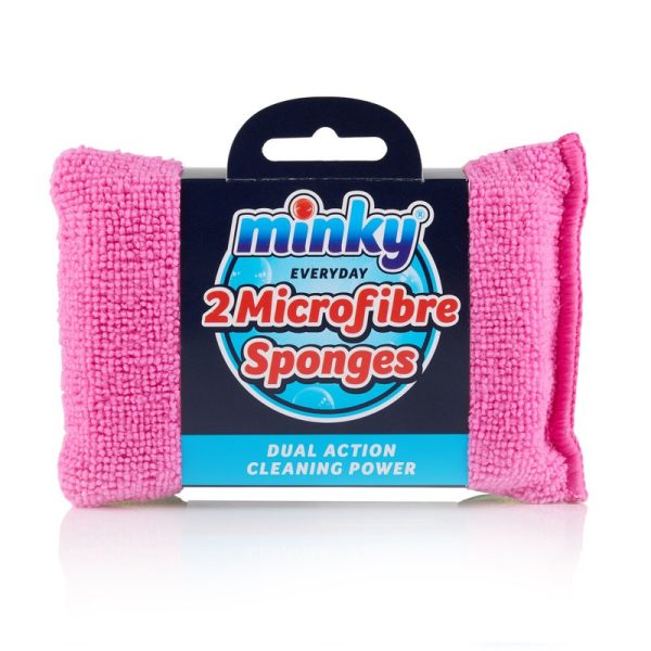 MINKY EVERYDAY SPONGES BRIGHT & GOLD 2PC